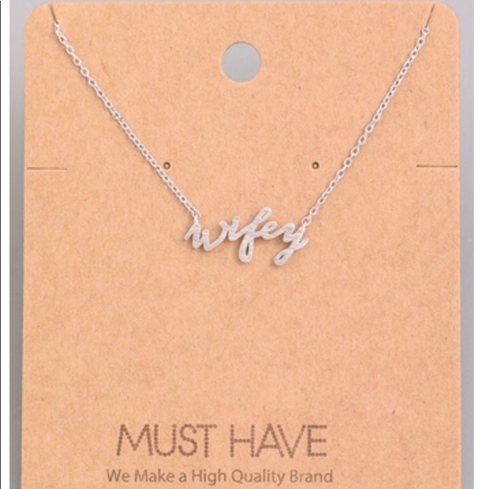 Wifey Statement Necklace
